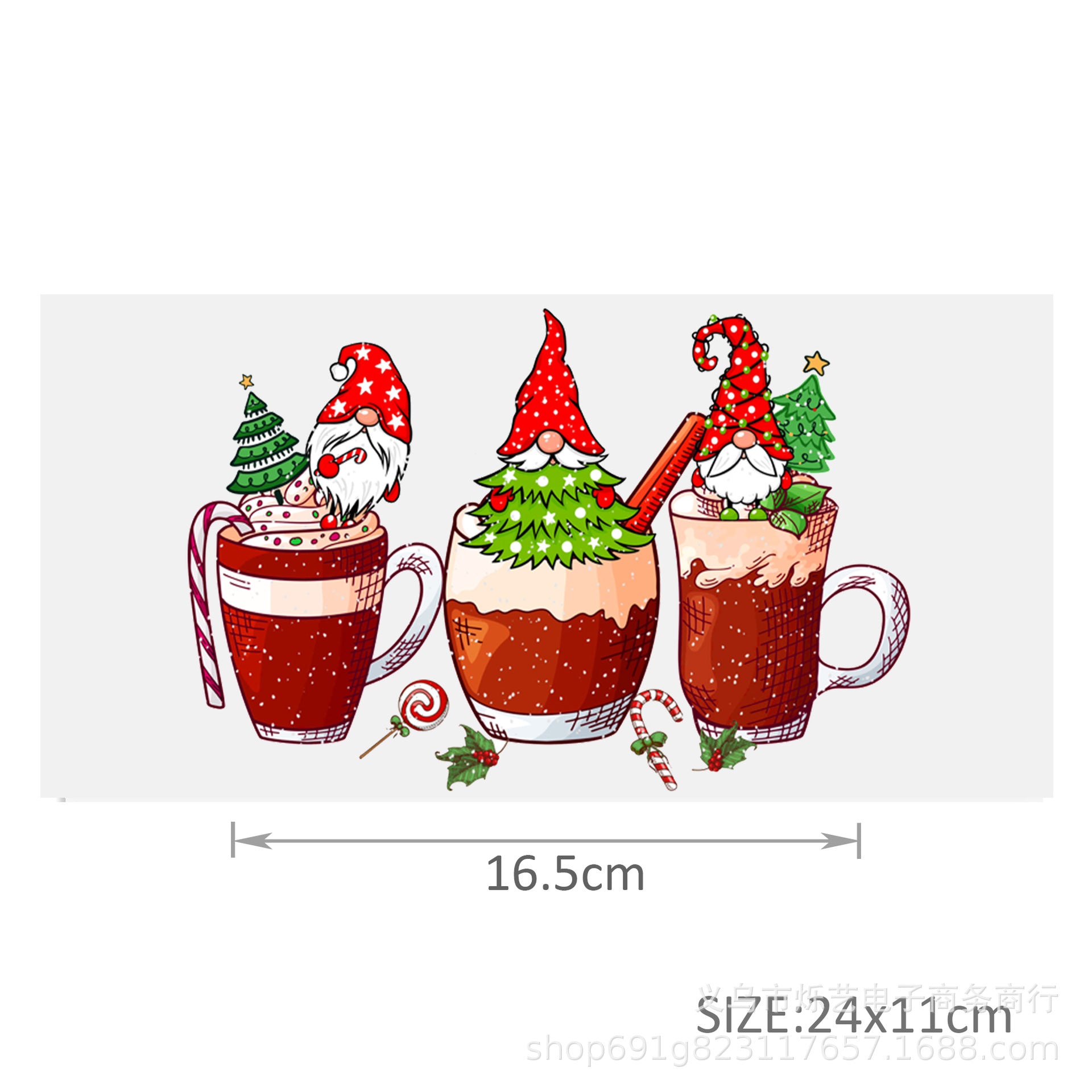 Wholesale Christmas  Snowman Drink  16oz Cup UV DTF Wraps