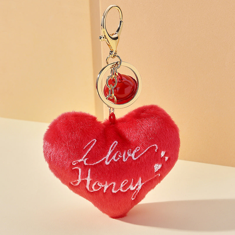 Wholesale Mother's Day Plush Love Embroidered MOM Keychains