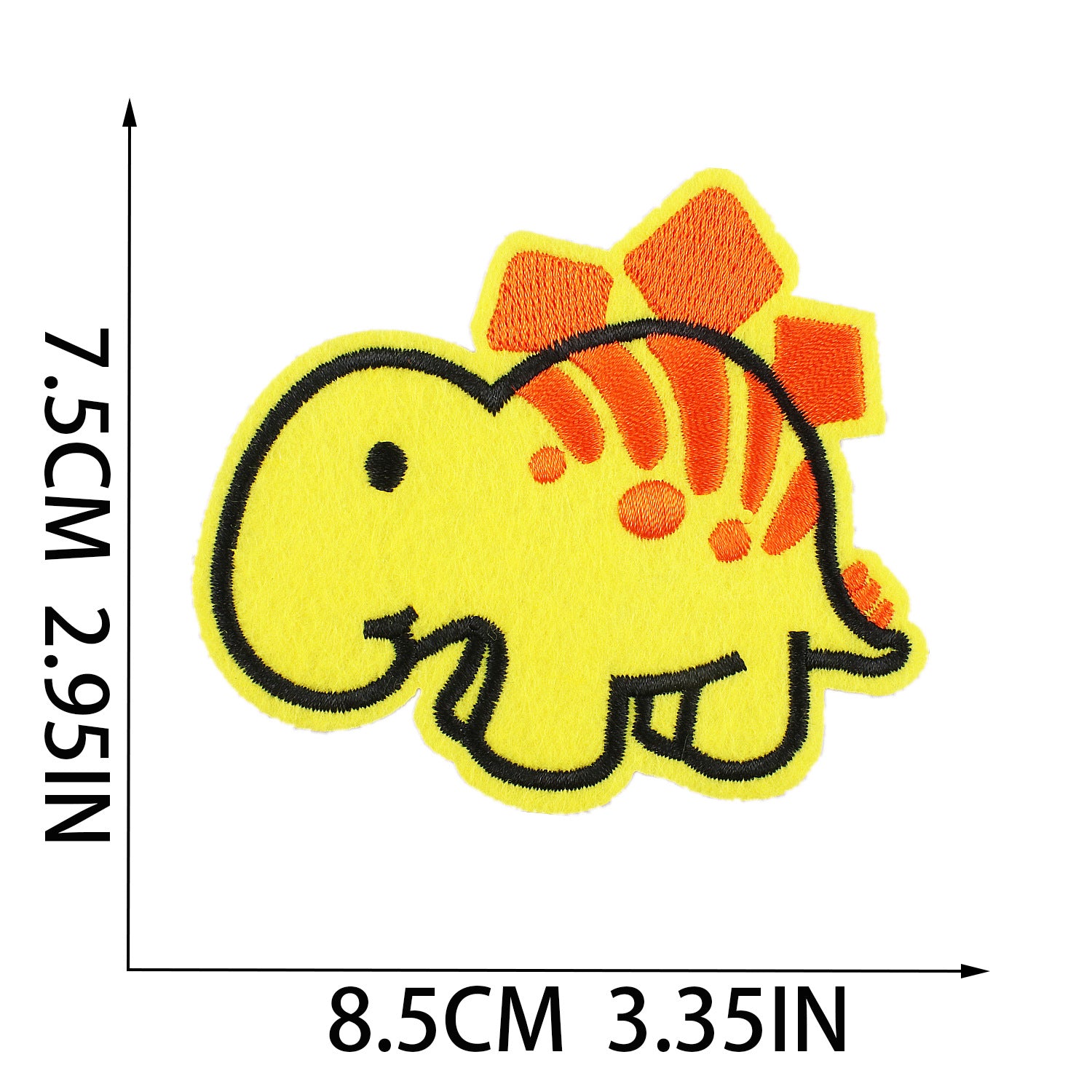 Wholesale Cute Dinosaur Embroidery Patches Polyester Clothing Decoration Set Of 12 Chic DIY Accessory For Boutique Resale