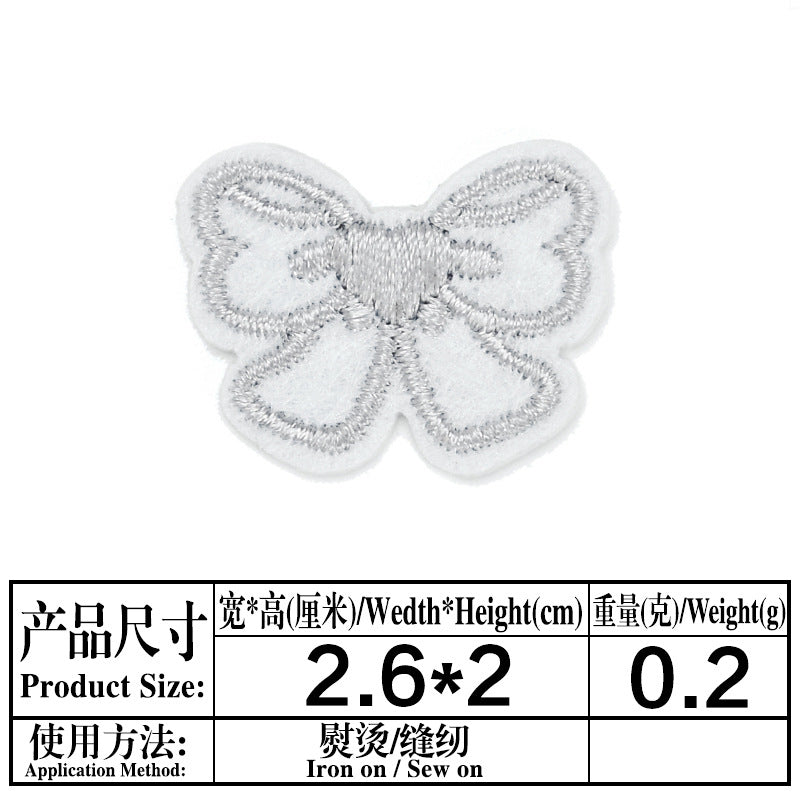 Wholesale Cute Cartoon Patch Set With Rainbow Pegasus Bunny Flowers DIY Craft Accessory For Bags Clothing Towels