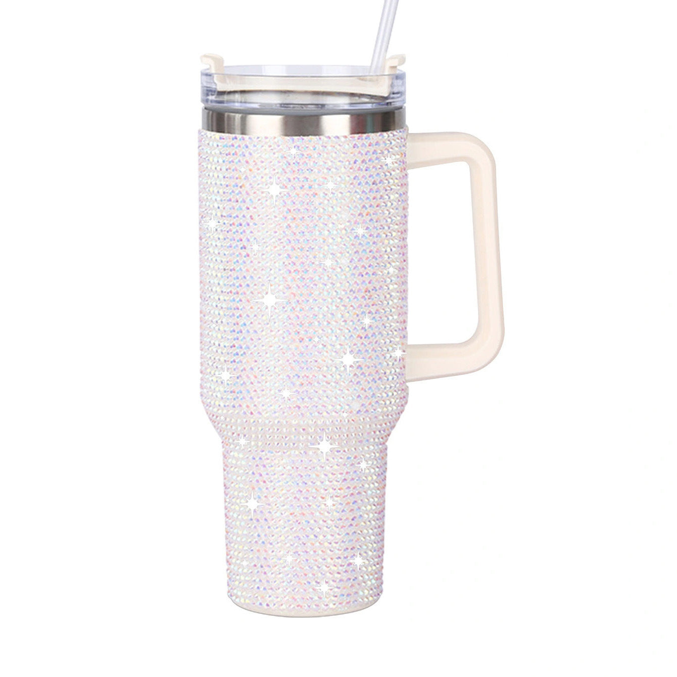 Wholesale Tumbler Ice Bullies Cup  40oz Cow Pattern Diamond-encrusted Portable Thermos Tumbler Cup