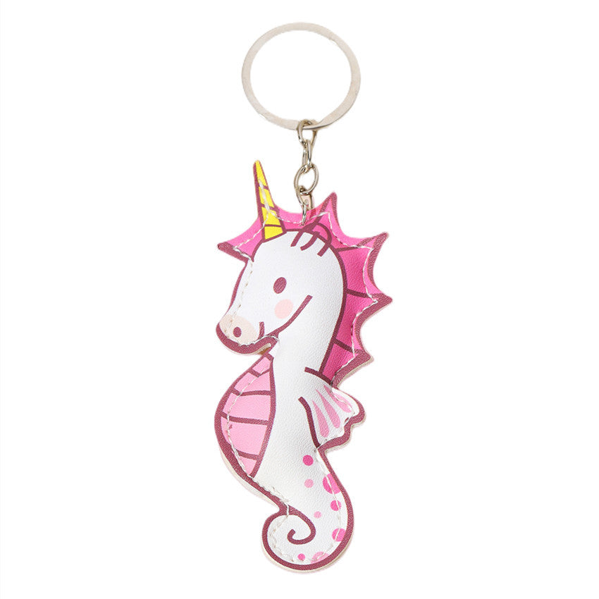Wholesale Leather Seahorse Keychain