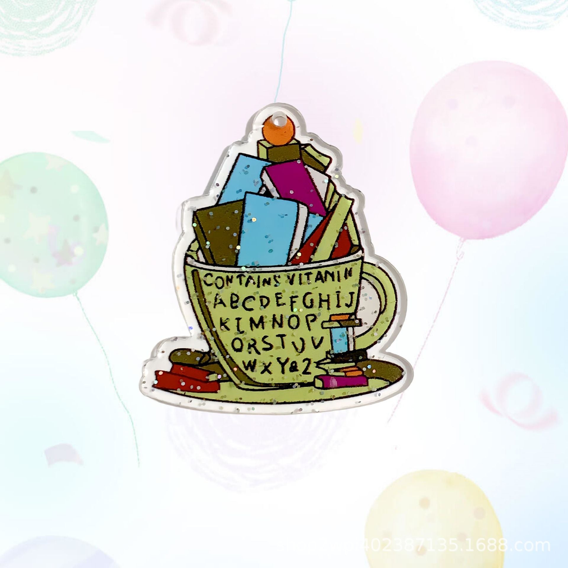 Wholesale 30pcs Acrylic Glitter Campus Style Graduation Season Accessories DIY Materials