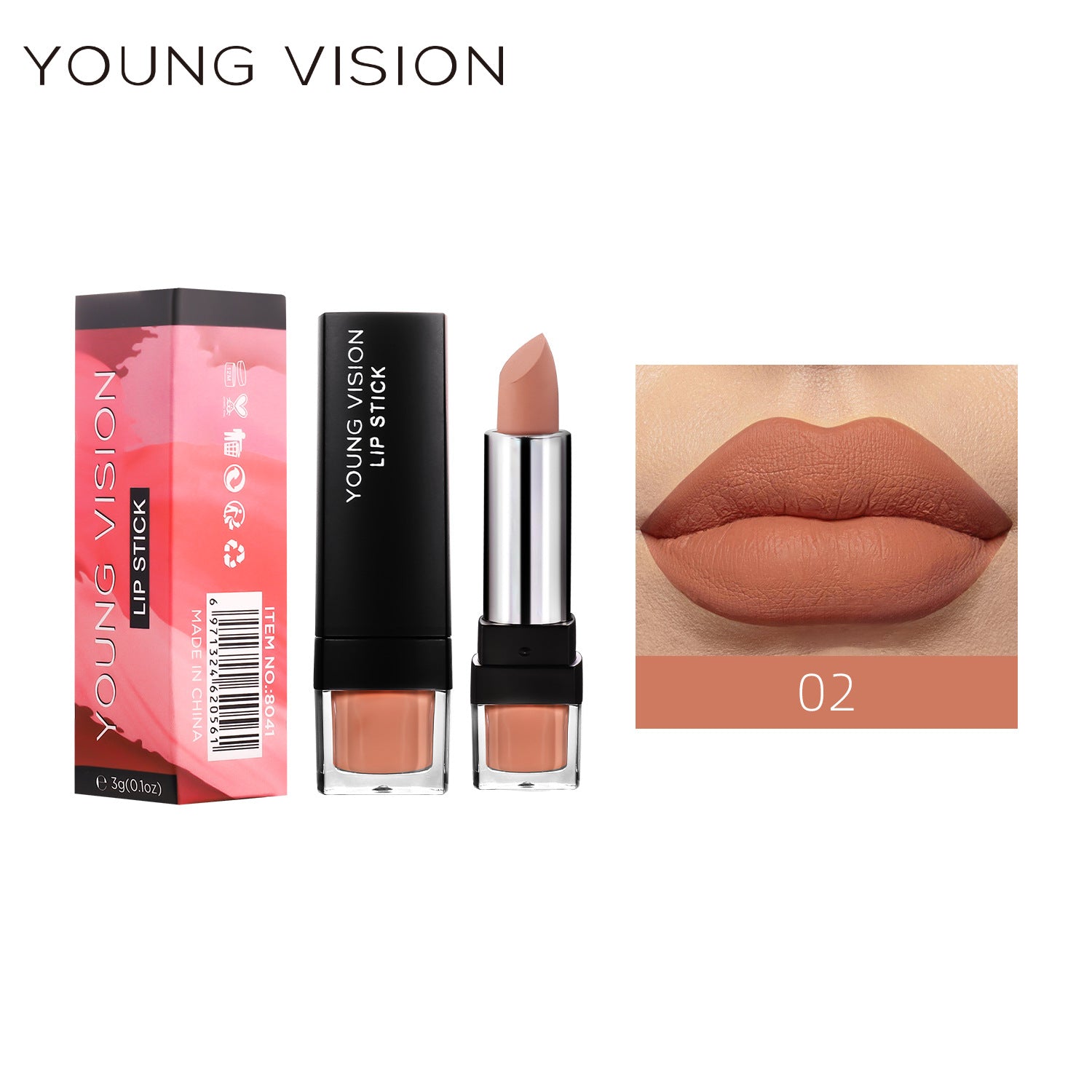 Wholesale Wholesale matte but not dry 12 colors velvet non-stick cup lipstick lipstick