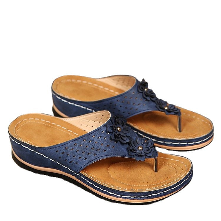 Wholesale Women's Sandals Comfortable Wedge Slip-resistant Casual Beach Shoes