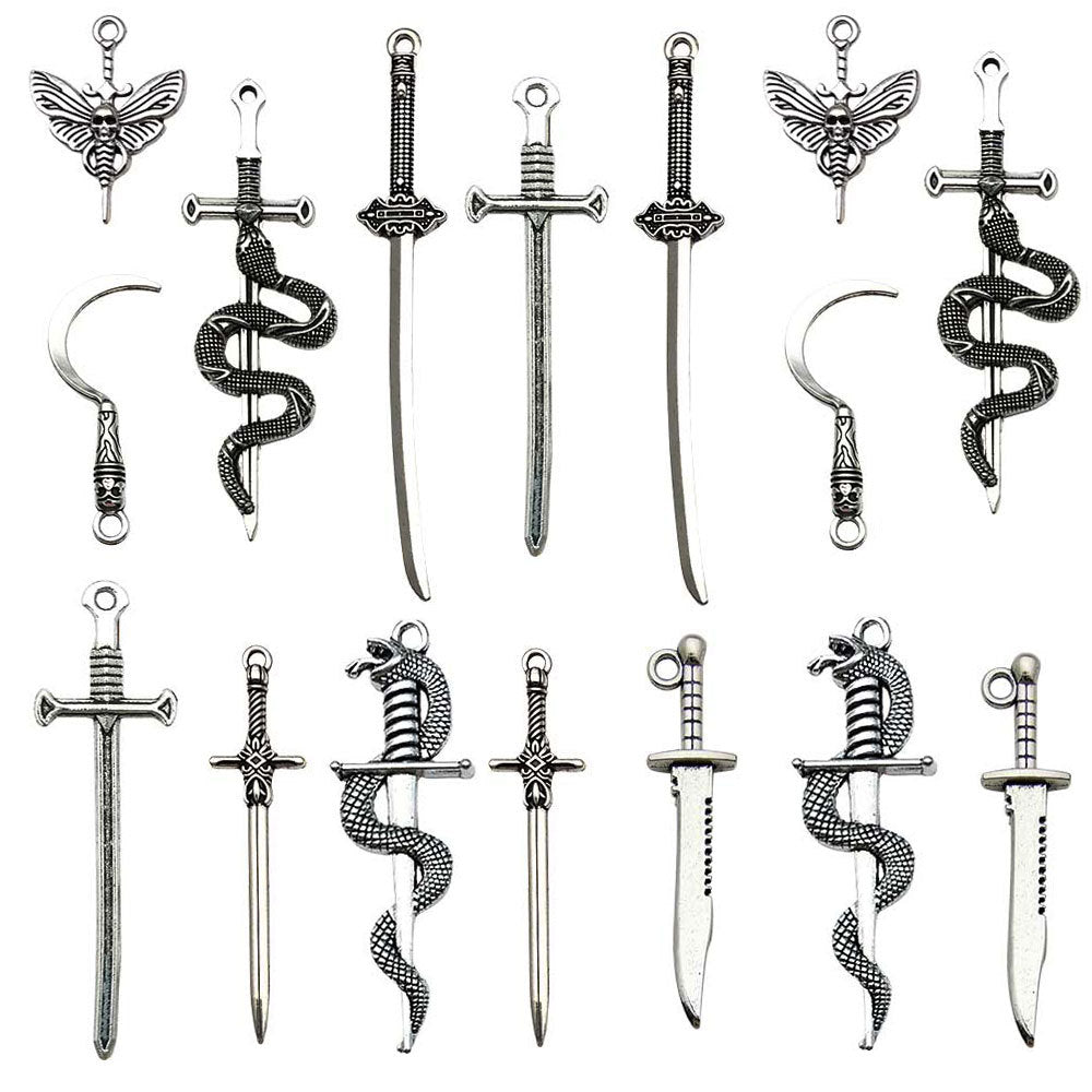 Wholesale 10PCS sword western sword  weapons pendant