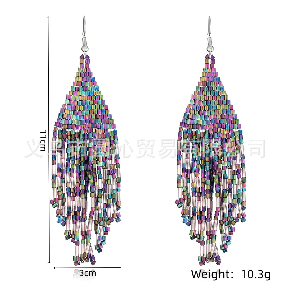 Wholesale  personalized Bohemian tassel earrings