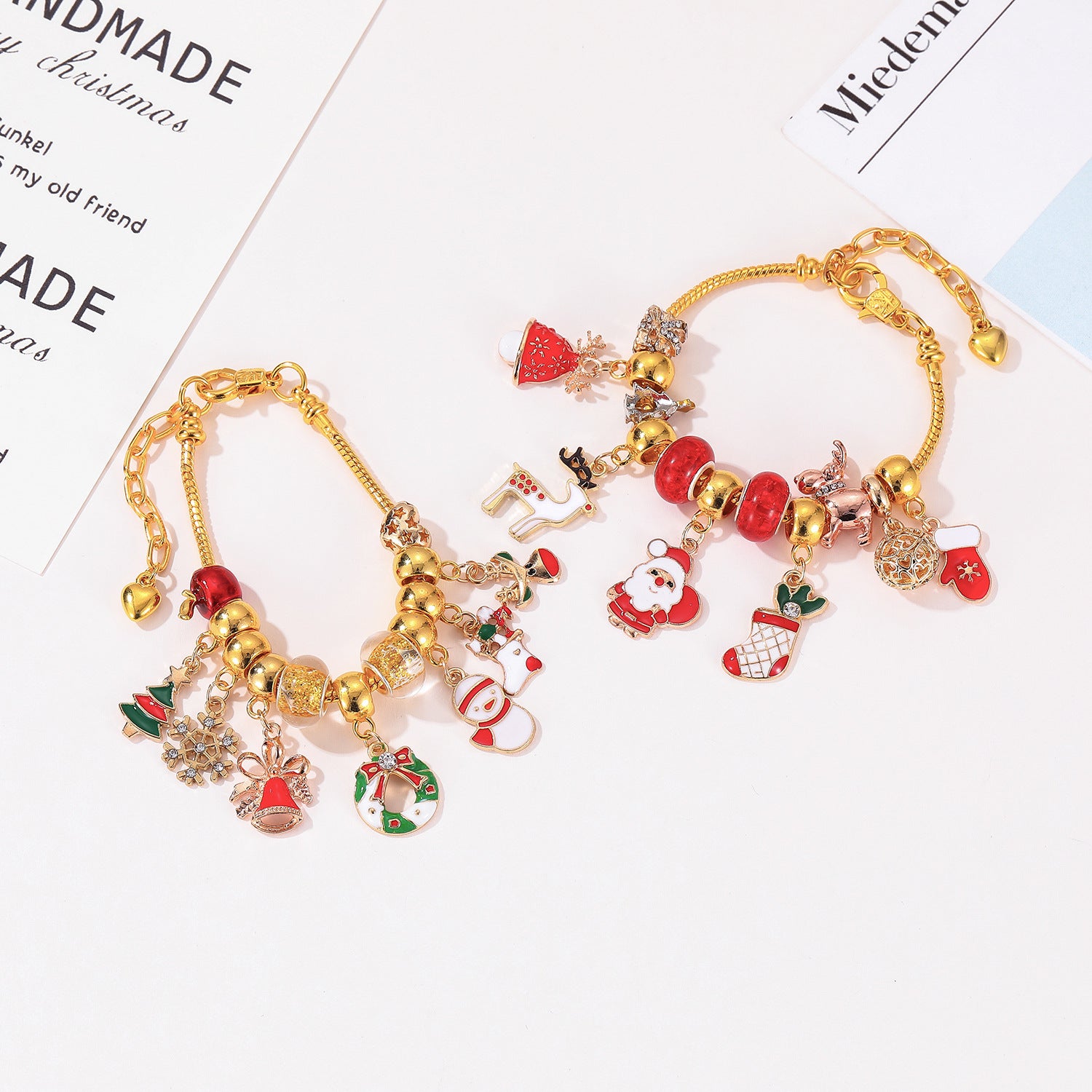 Wholesale Christmas Bracelet Necklace Beaded Diy Gift Set