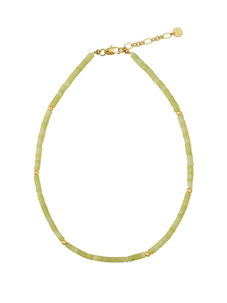 Wholesale Natural Colored Stones Hand Beaded Semi Precious Stones Multicolor Stackable Necklaces