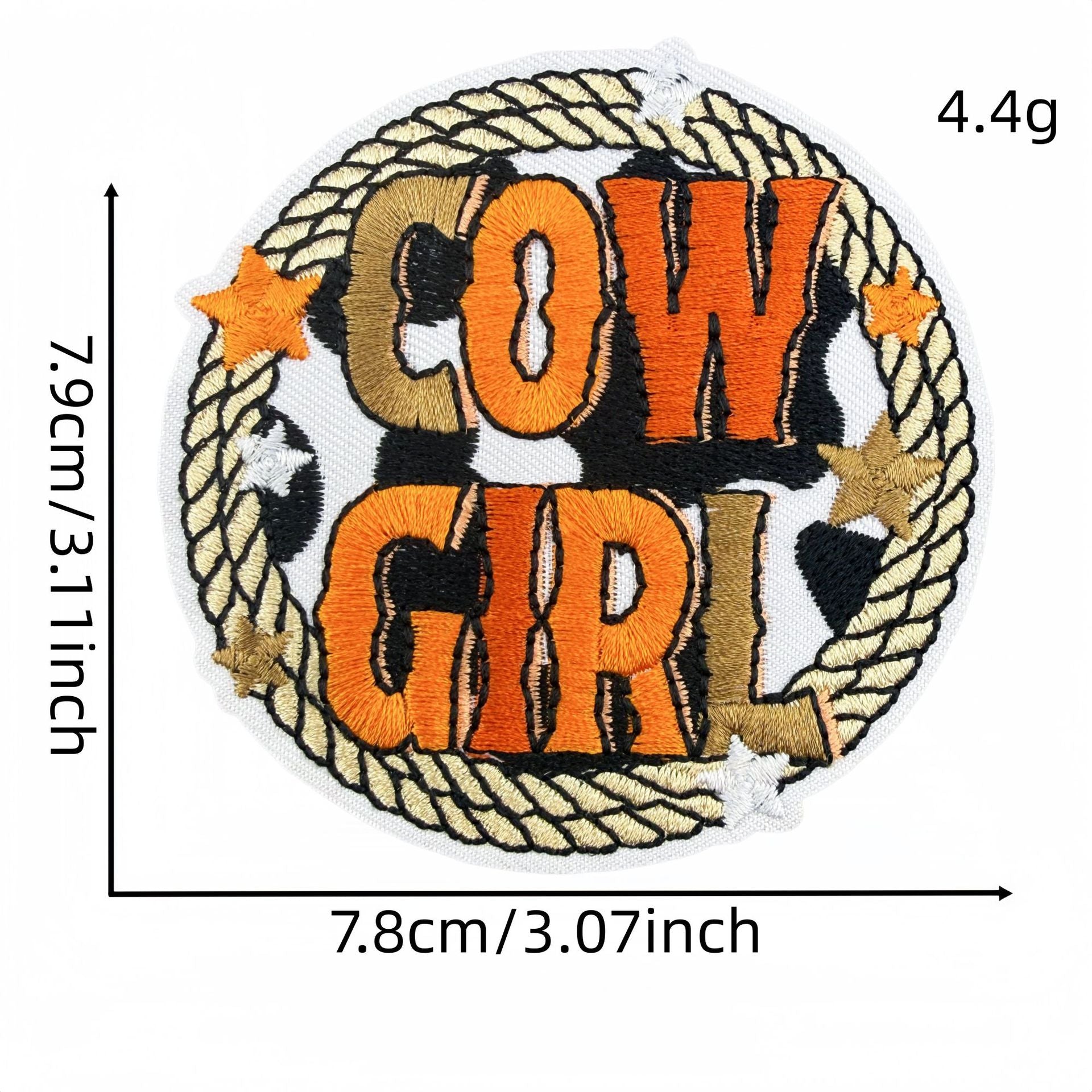 Wholesale Chic Cowgirl Western Embroidered Patch Set 18Pc Leopard Cactus Design Sew On Badge Craft Supply