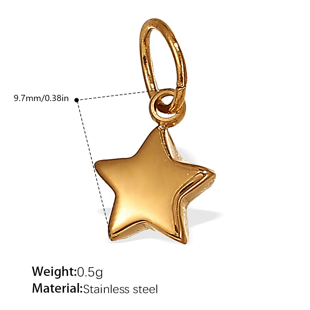 Wholesale Stainless steel 18K gold-plated sun and moon pendant necklace