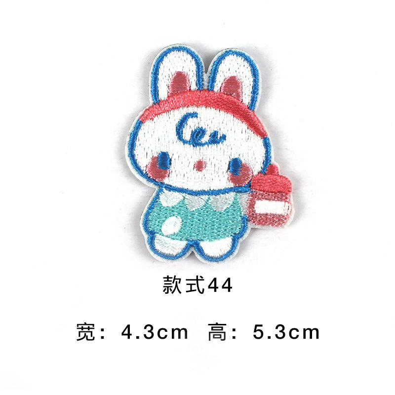 Wholesale Trendy Self Adhesive Astronaut Star Embroidered Patches Non Woven Fabric DIY Decorative For Bags Shoes Clothing Towels