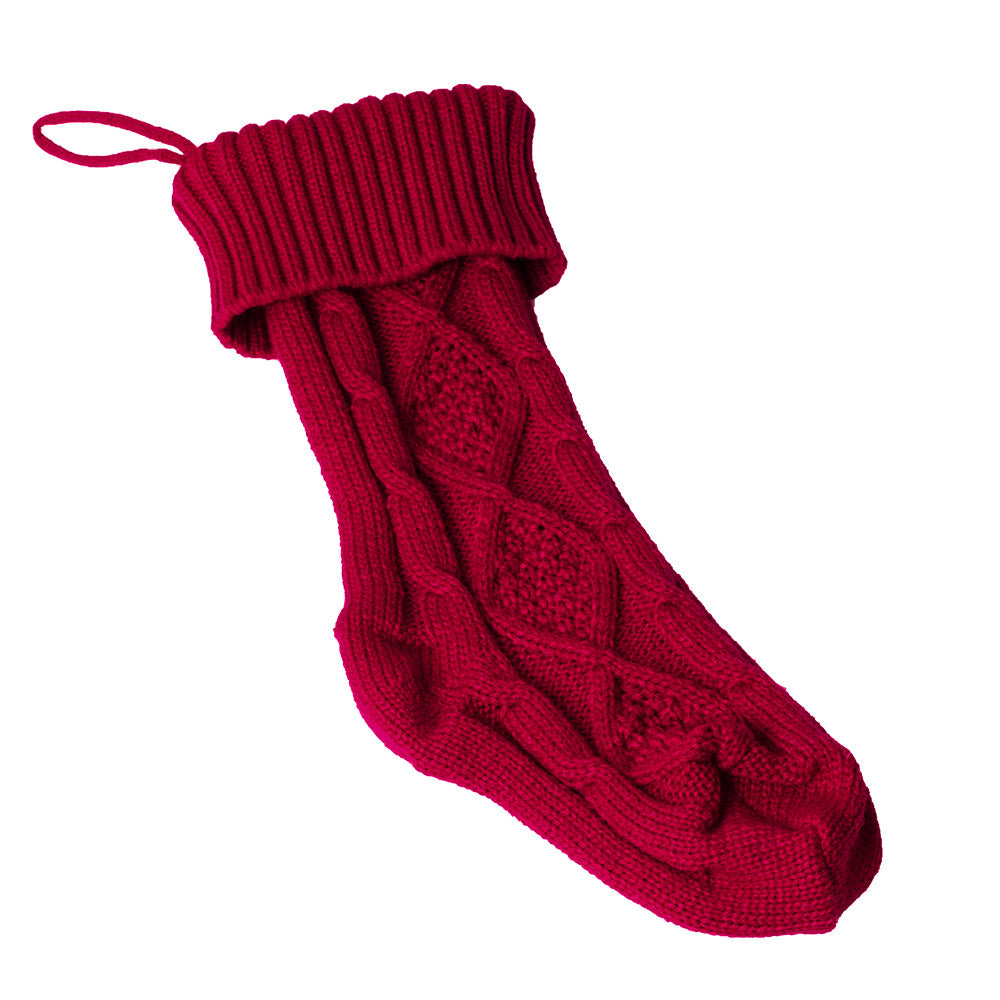 Wholesale Large Knitted Woolen Christmas Stockings