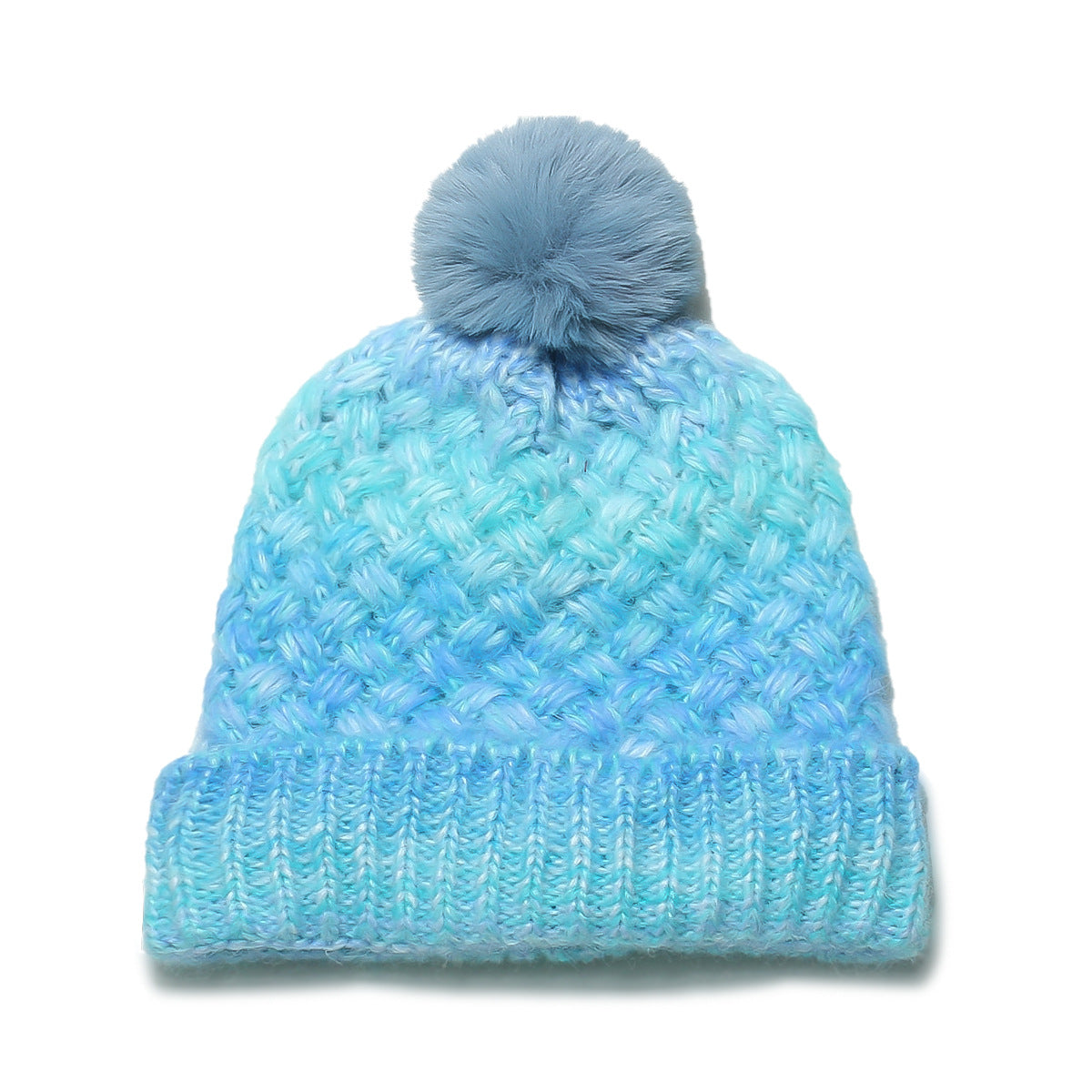 Wholesale Autumn and Winter New Warm Fur Balls with Fleece Thickened Ear Protection Caps and Beanie Hats