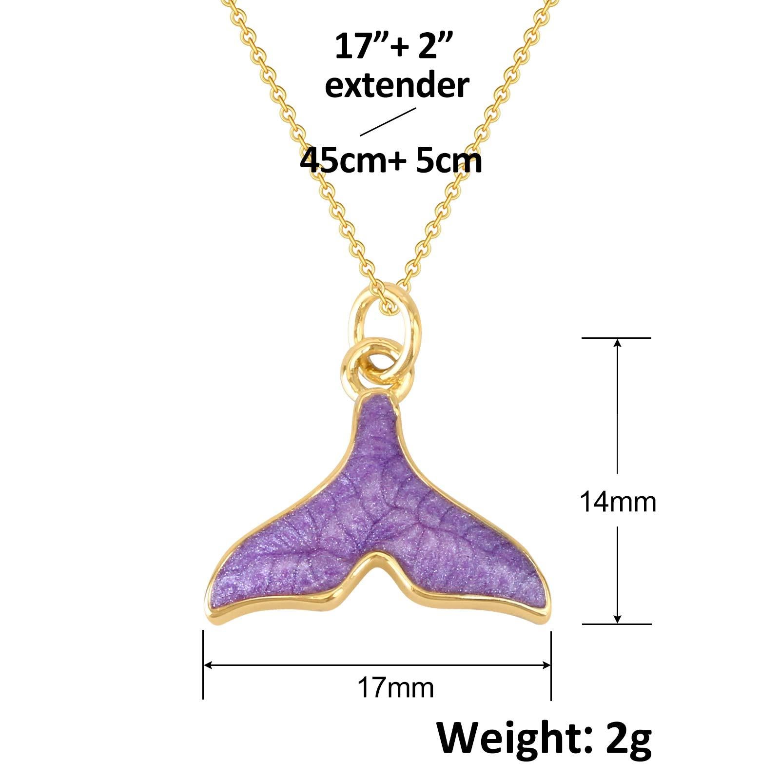 Wholesale Trendy Butterfly Pendant Necklace For Women Gold Plated Copper Purple Sweater Chain Jewelry Accessory