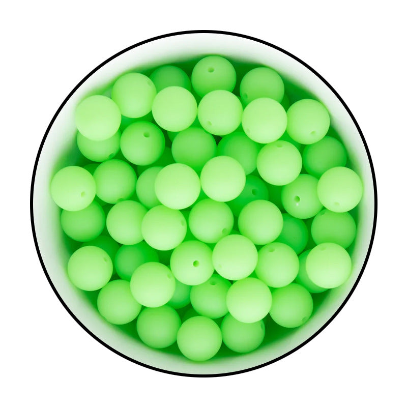Wholesale 100pcs DIY Silicone Luminous Beads Colorful Fluorescent Beads