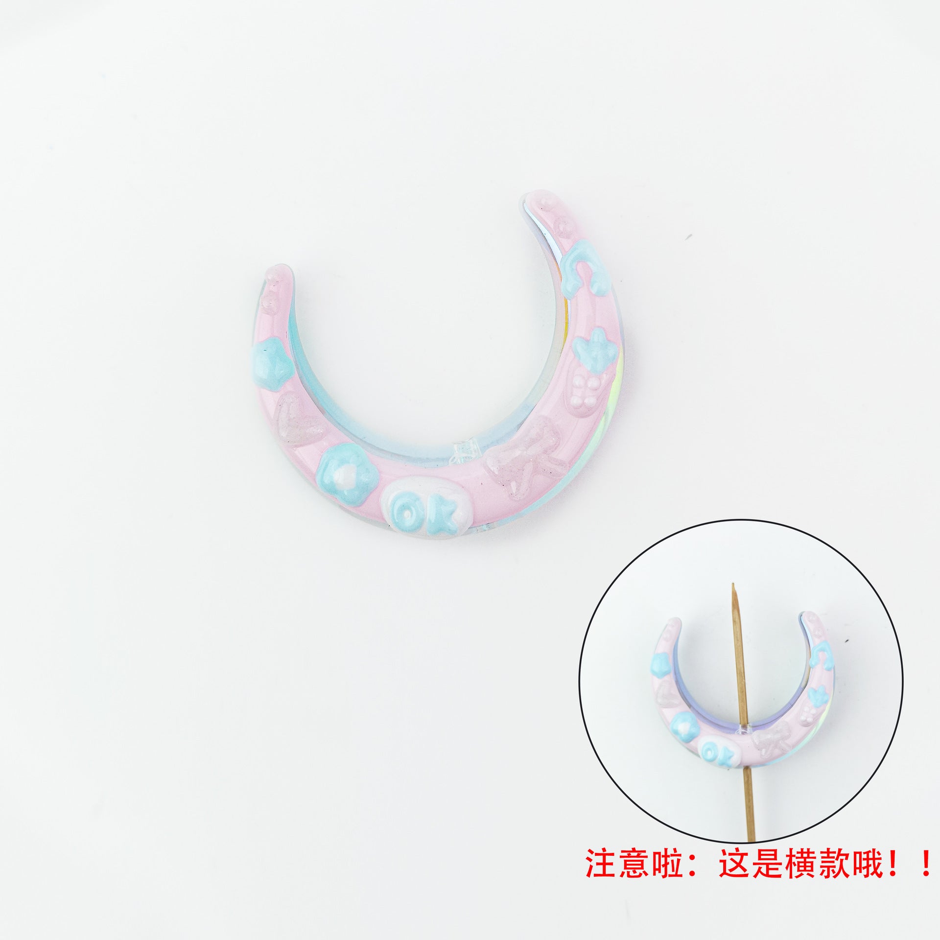 Wholesale 5pcs Heavy Oil Hand Painted Beads  Cartoon Cute Macaron  Acrylic Beads