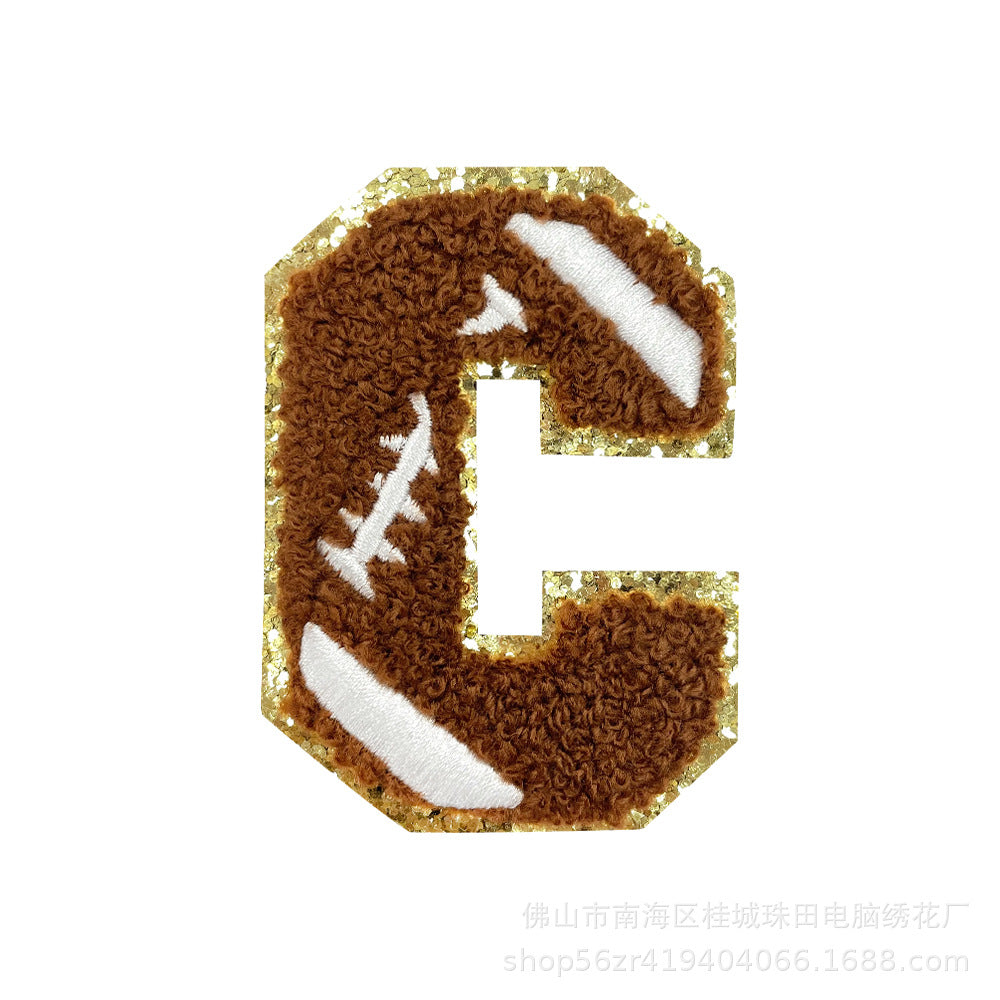 Wholesale Teacher S Day Chenille Embroidered Letter Bow Patch Set Self Adhesive Iron On DIY Decor For Shoes And Hats