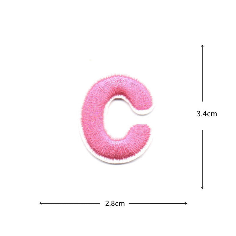 Wholesale Colorful numeric and English letters DIY Patches