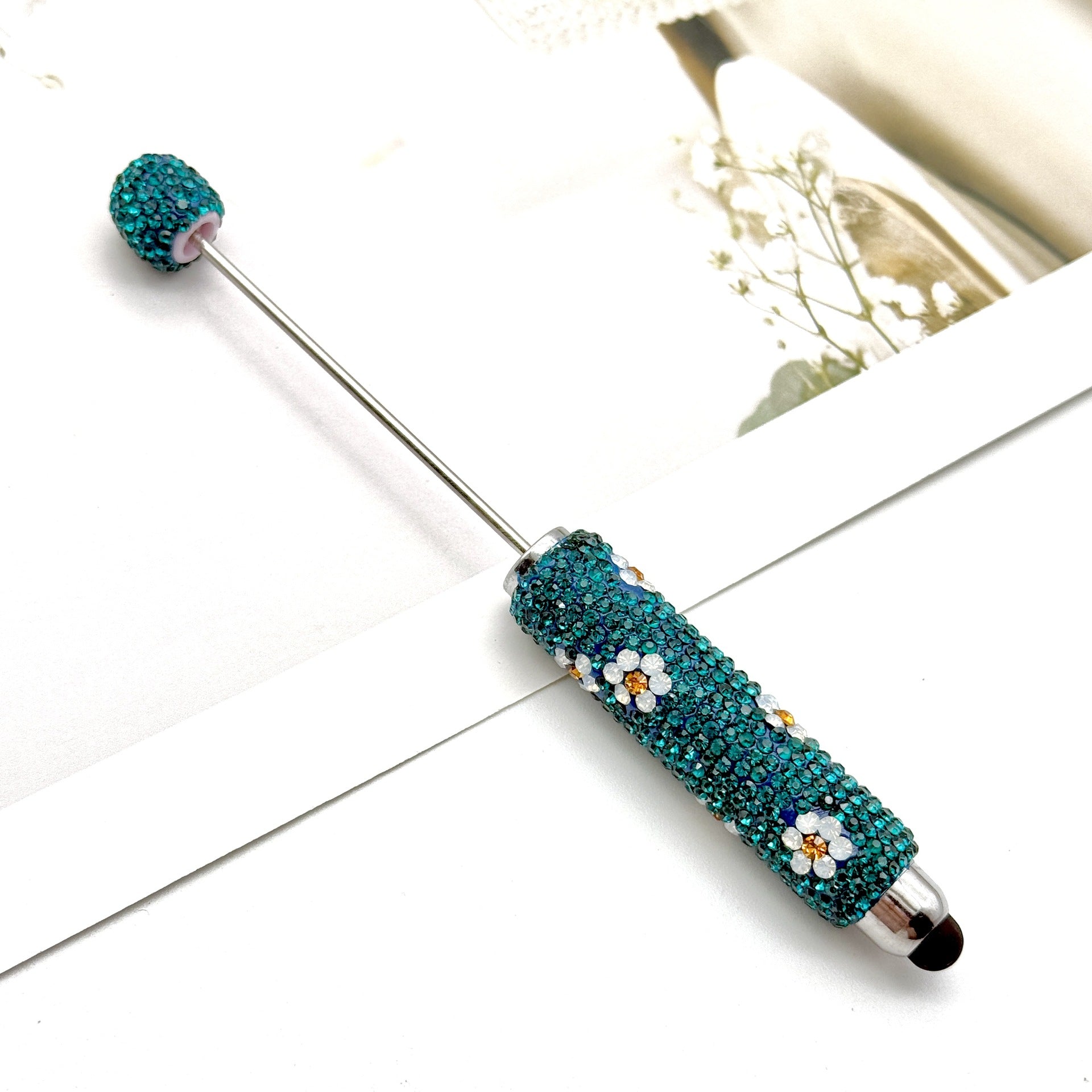 Wholesale Multi-Color  Full Diamond Touch Screen Beadable Pen