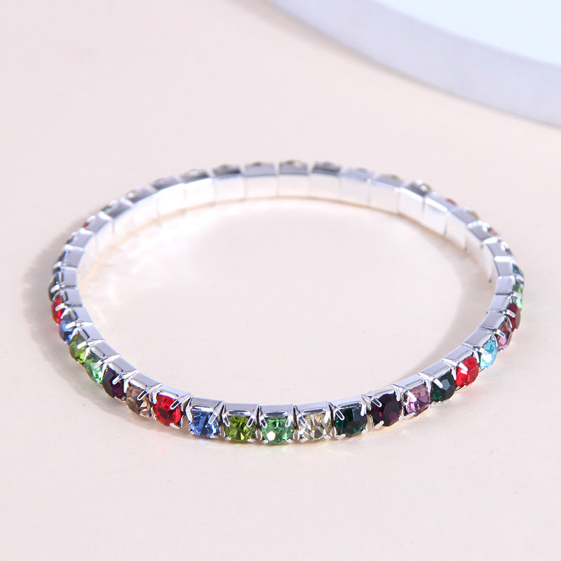 Wholesale Crystal Color Diamond Alloy Bracelet