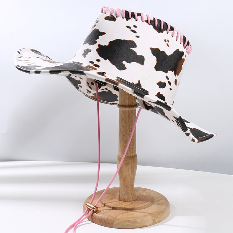 Wholesale Leather Cow Cowboy Hat