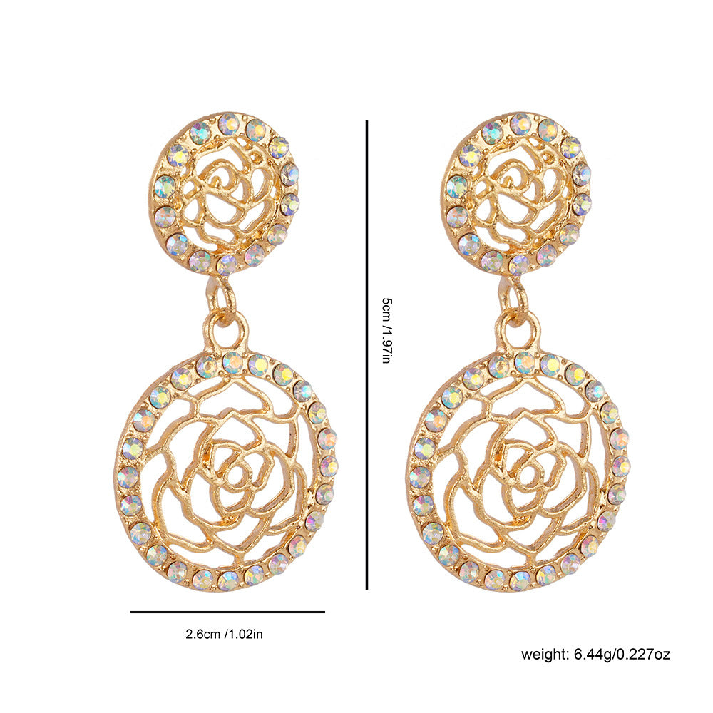 Wholesale Retro fashion hollow earrings