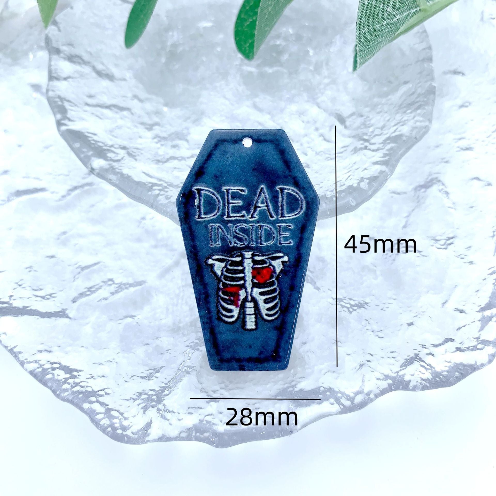 Wholesale 30pcs/pack double-sided horror pendant DIY accessories Acrylic Flatback