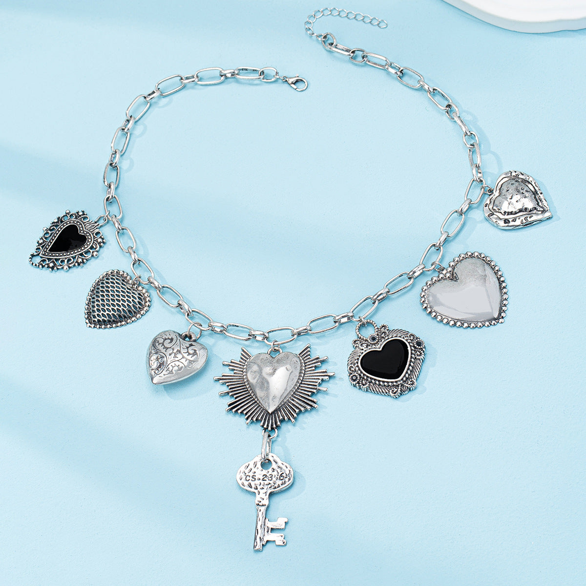 Wholesale Fruit Flower Ceramic Cross Multi Pendant Necklace