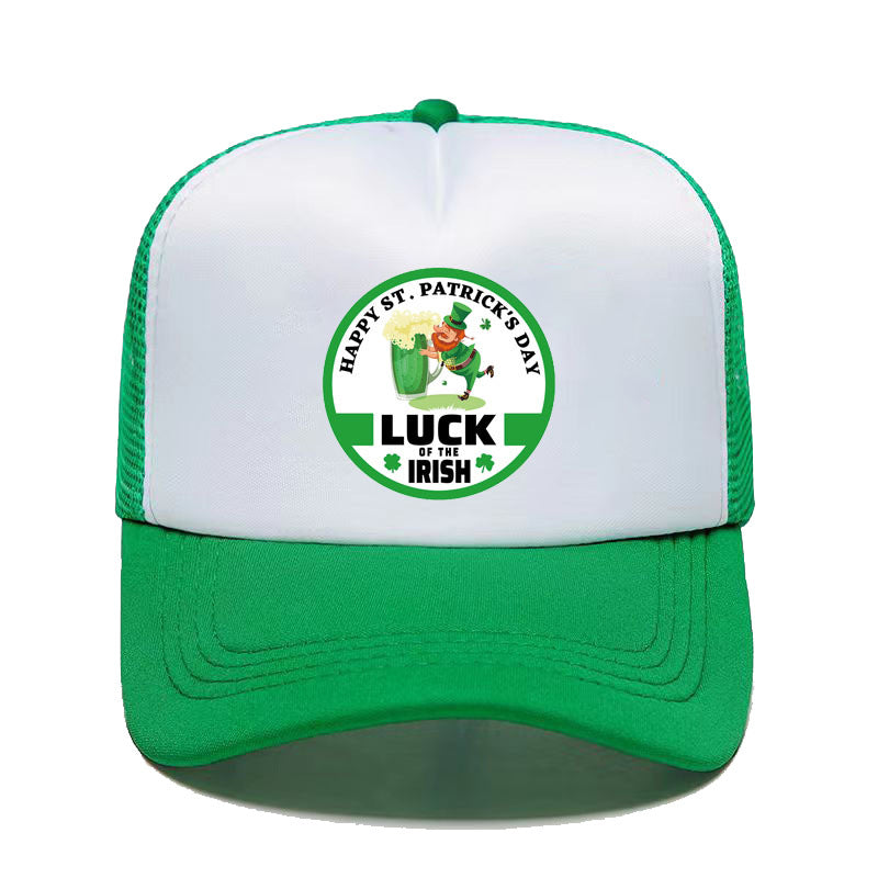 Wholesale Polyester St. Patrick's Day Shamrock Baseball Cap