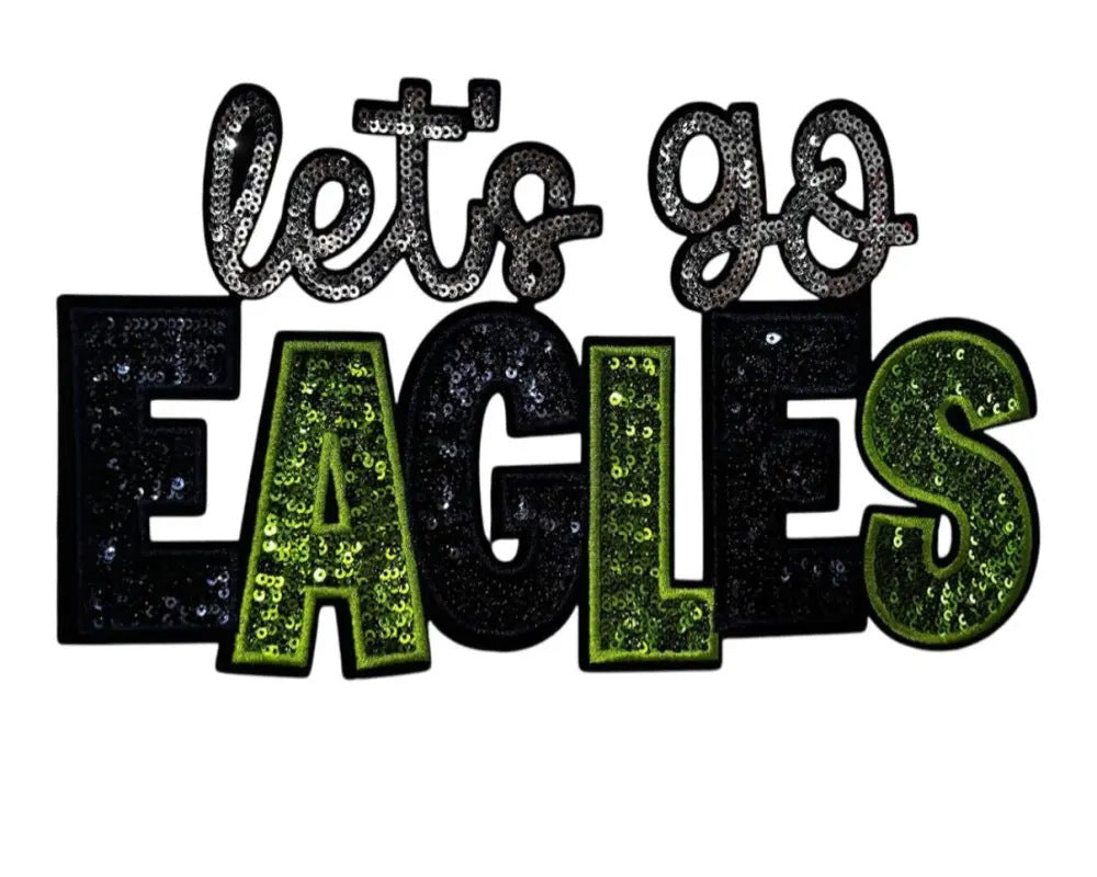 Wholesale Let S Go Series Sports Team Sequin Iron On Patch Chic Embroidered Decorative Accessory Great For Gift And Boutique Resale OLY Exclusive