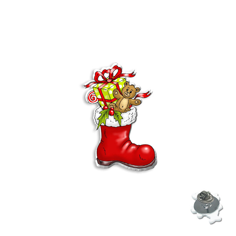 Wholesale Christmas Gift Socks Cats Dogs Shrink Brooches