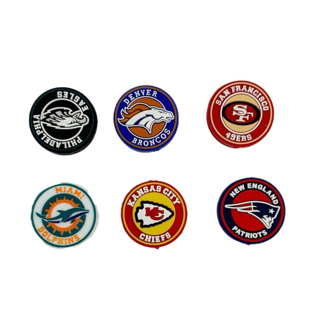 Wholesale 10pcs Sport Beads DIY Silicone 2D Beads