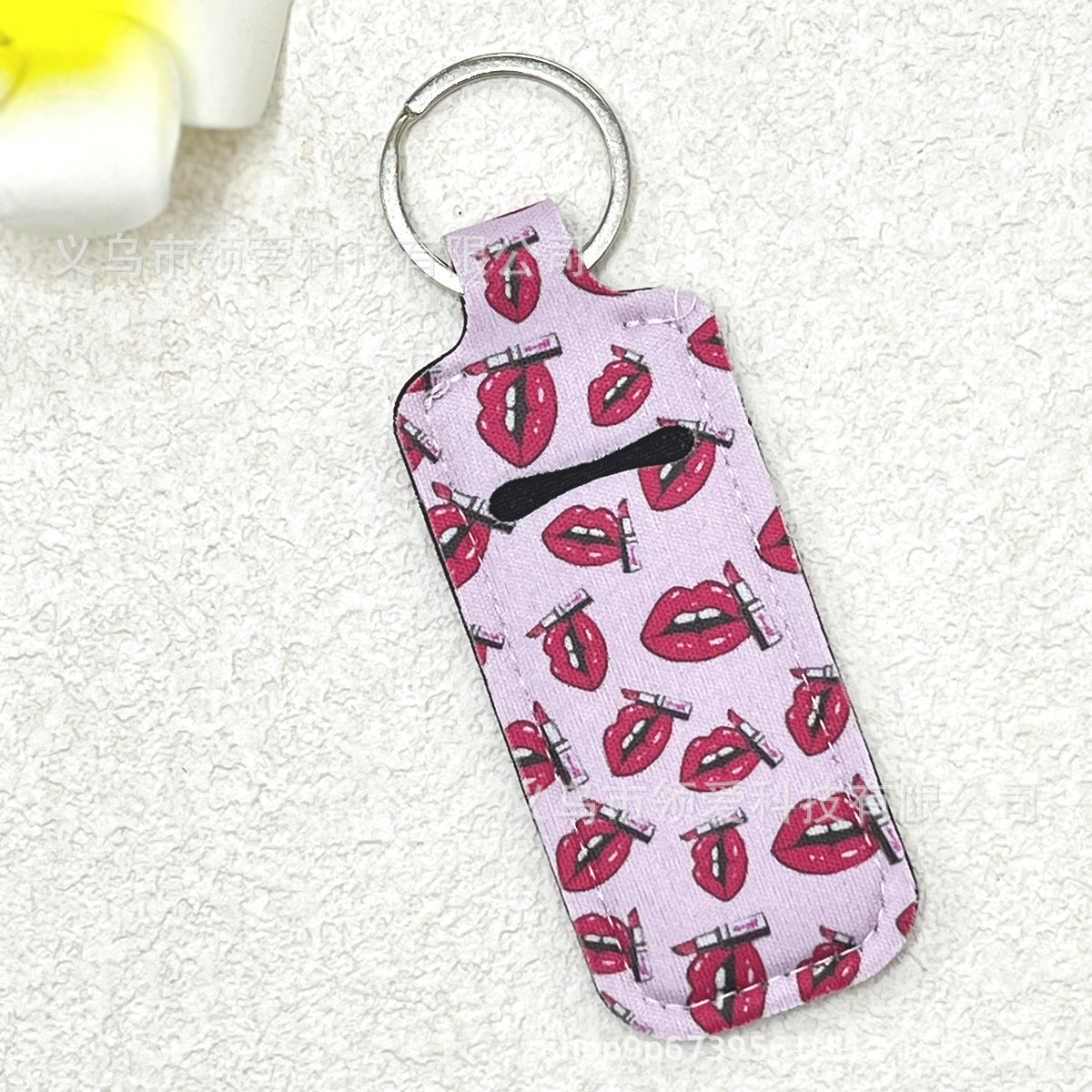 Wholesale Portable Lipstick Cover Lipstick Cover Diving Material Neoprene Keychain