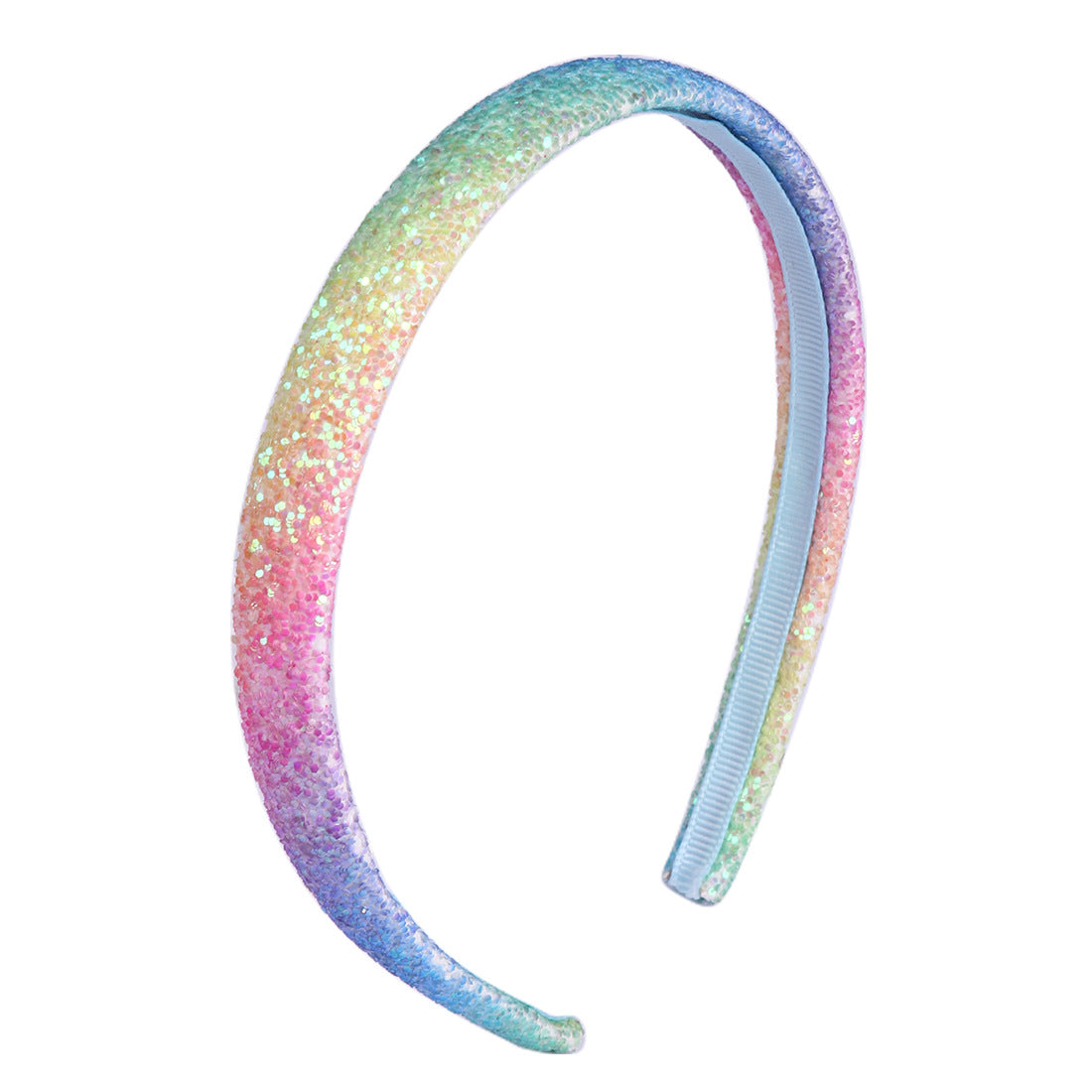 Wholesale Colorful Heart Star Gradient Rainbow Mermaid Headband