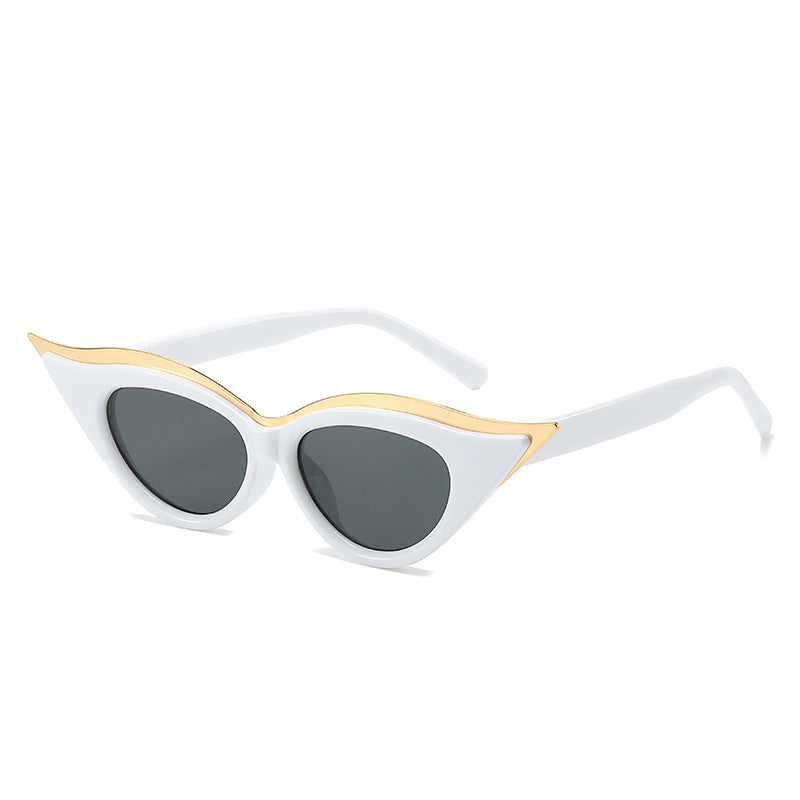 Wholesale Cat-eye Retro Fashion Metal Sunglasses