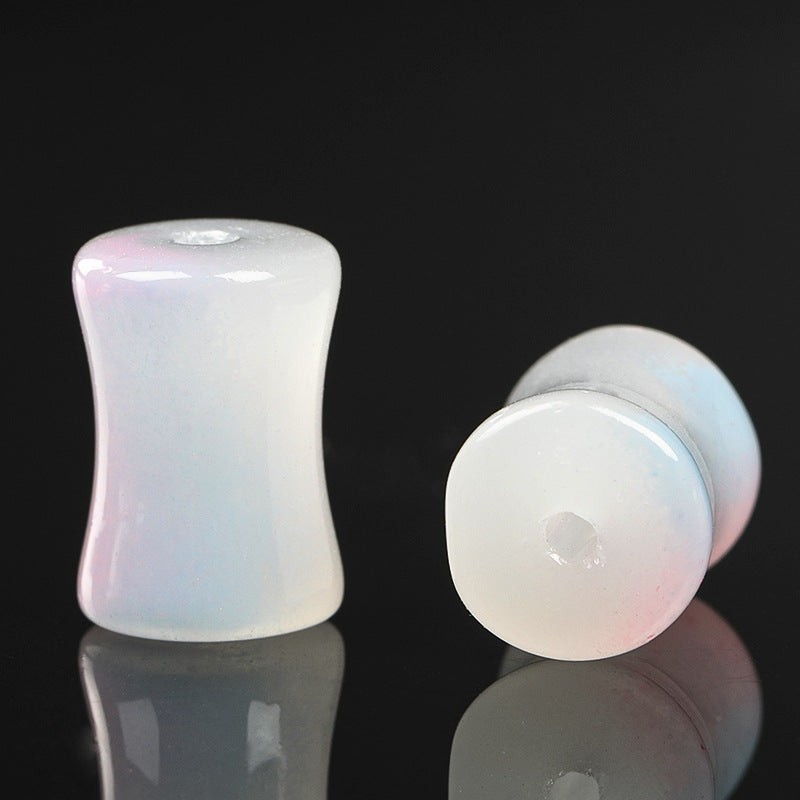 Wholesale 50PCS/PACK Gradient Two-color Bamboo Joint Glass Bead String