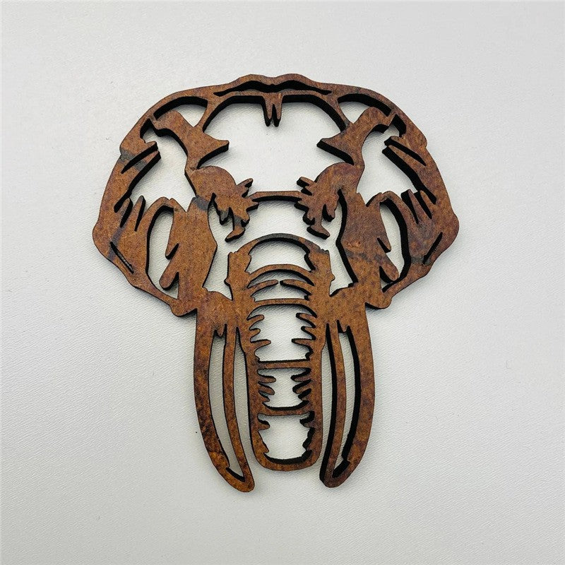 Wholesale Highland Cattle Hollow Wooden Coaster Anti-scalding Heat Insulation Pad Placemat