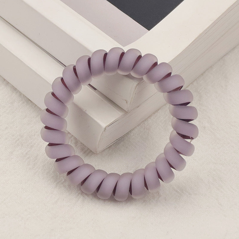 Wholesale Morandi Semi Transparent Matte TPU Hair Scrunchies