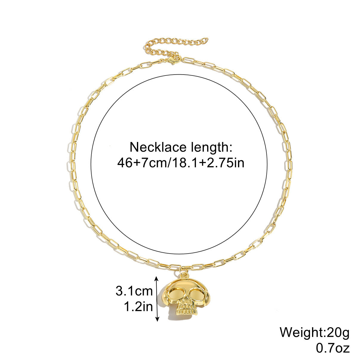 Wholesale Halloween Skull Pumpkin Zinc Alloy Necklace