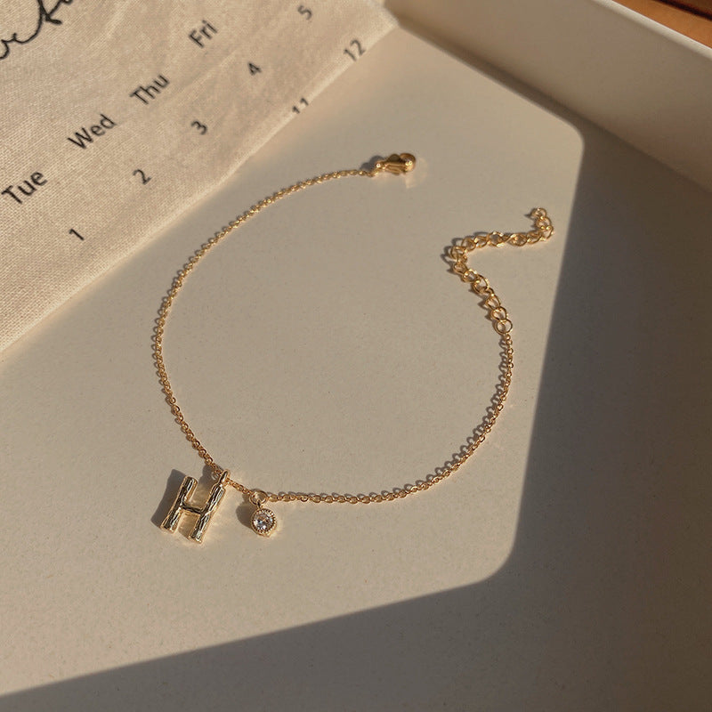 Wholesale Vintage Pearl Niche Advanced Titanium Steel Bracelet For Women