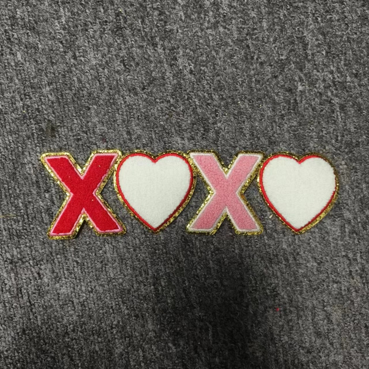 Wholesale 28Cm Towel Embroidery Patch Be Mine Red Stylish Coat Embellishment Everyday Fashion Accessory