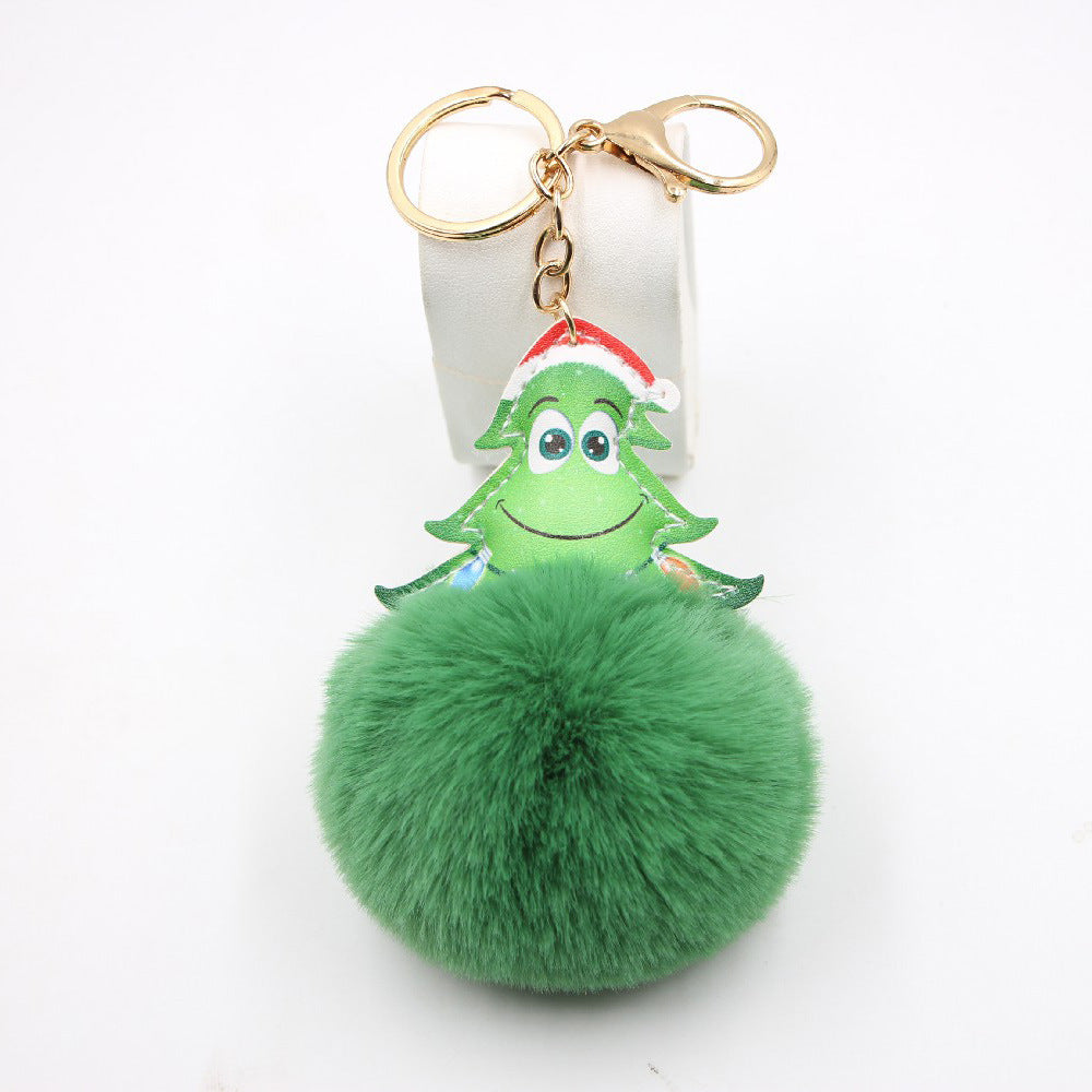 Wholesale Christmas Tree Plush Keychain