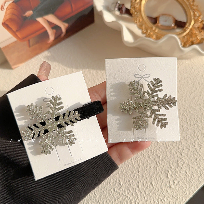 Wholesale Christmas Snowflake Hair Clips