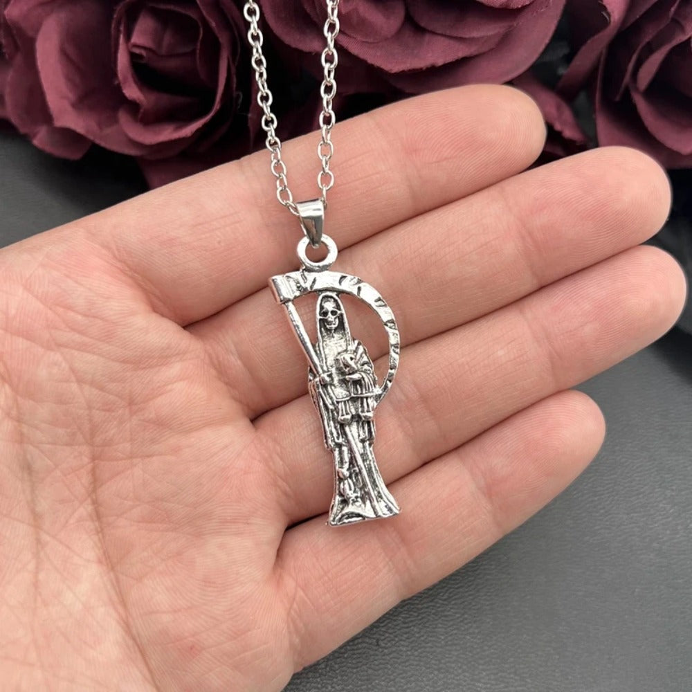 Wholesale Skull Grim Reaper Necklace,  Angel of Death,   Jewelry,  Goth