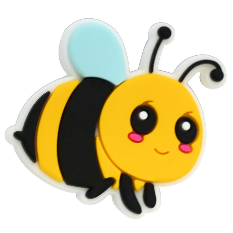 Wholesale  Random 100pcs/pack   Cartoon Bee   Focal Beads