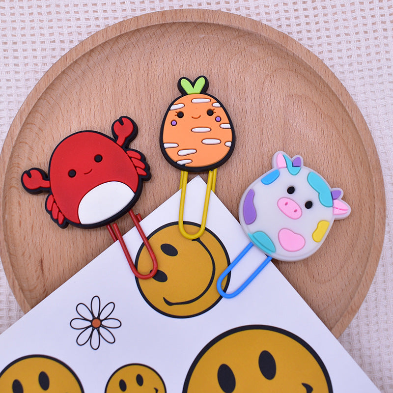 Wholesale Random 50pcs Cartoon Animal Paperclip Bookmarks