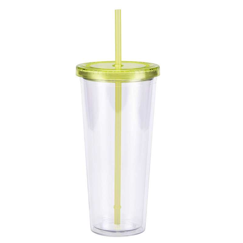 Wholesale  24oz plastic pipette cup creative transparent cold drink cup with lid water cup