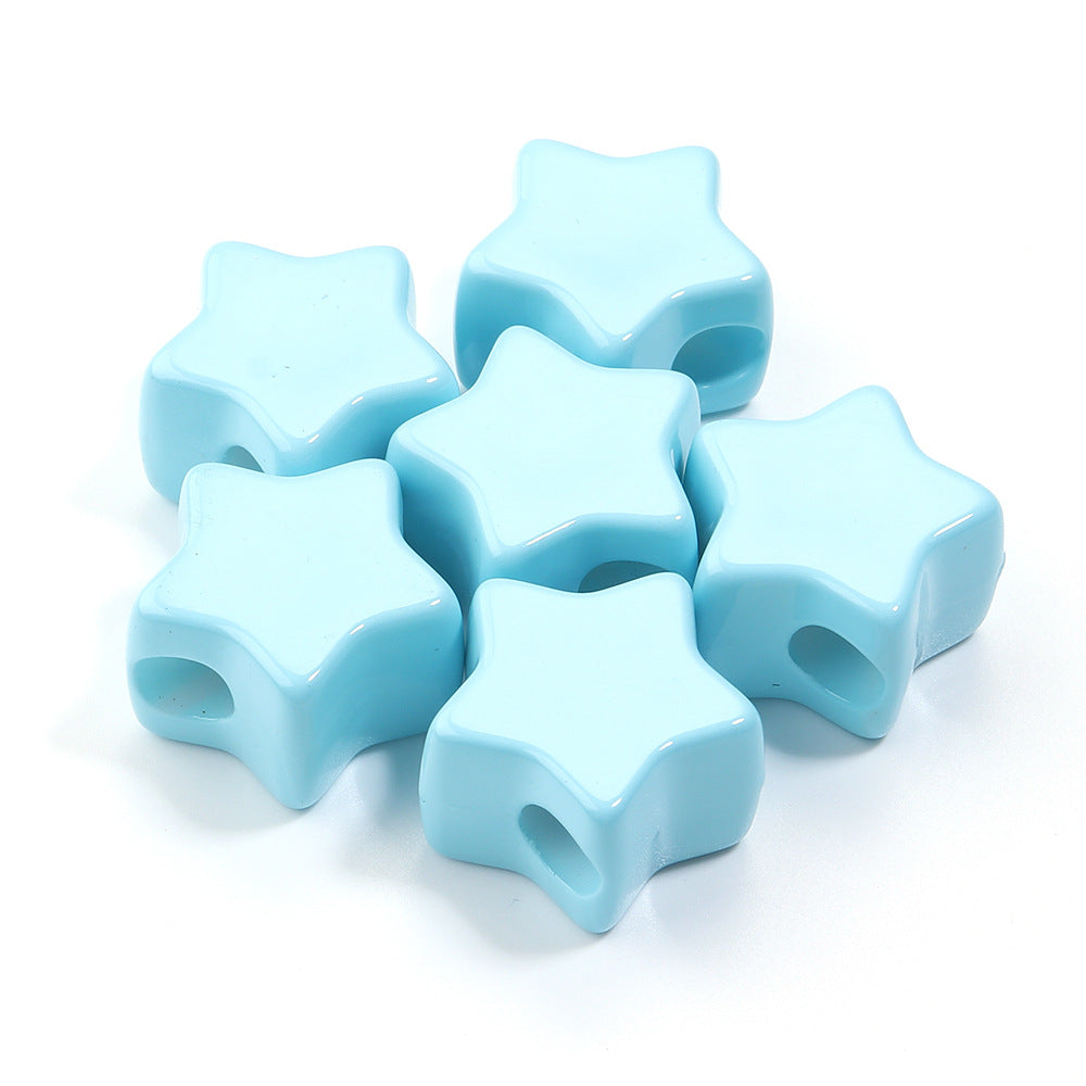 Wholesale 6pcs Acrylic Macaron Color Peach Heart DIY Beads