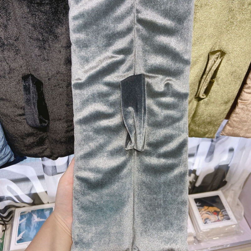 Wholesale Imitation Suede Thickened Warm Plush Down Cotton Scarves